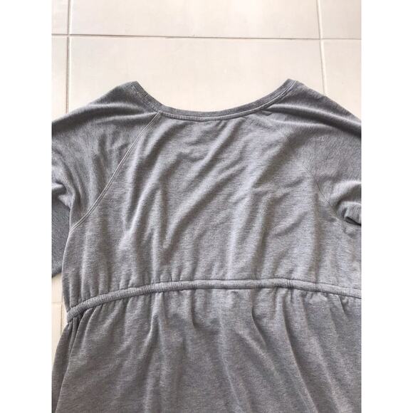 Torrid Mini Dress Pullover Drawstring Waist Gray - Picture 9 of 11